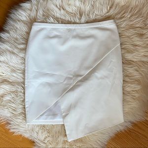 Mason women’s asymmetrical white mini skirt size 4